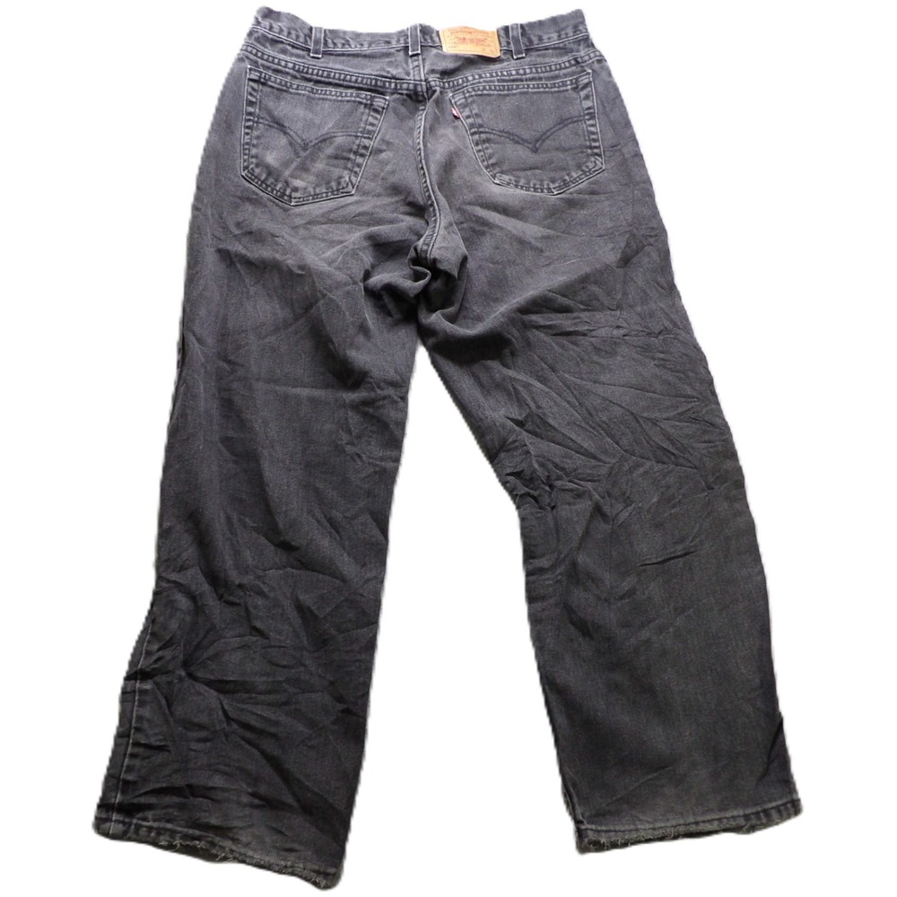 VTG 90s Levi's 550 Men W36 L29 Black Relaxed Fit Husky Jeans USA Skater Grunge